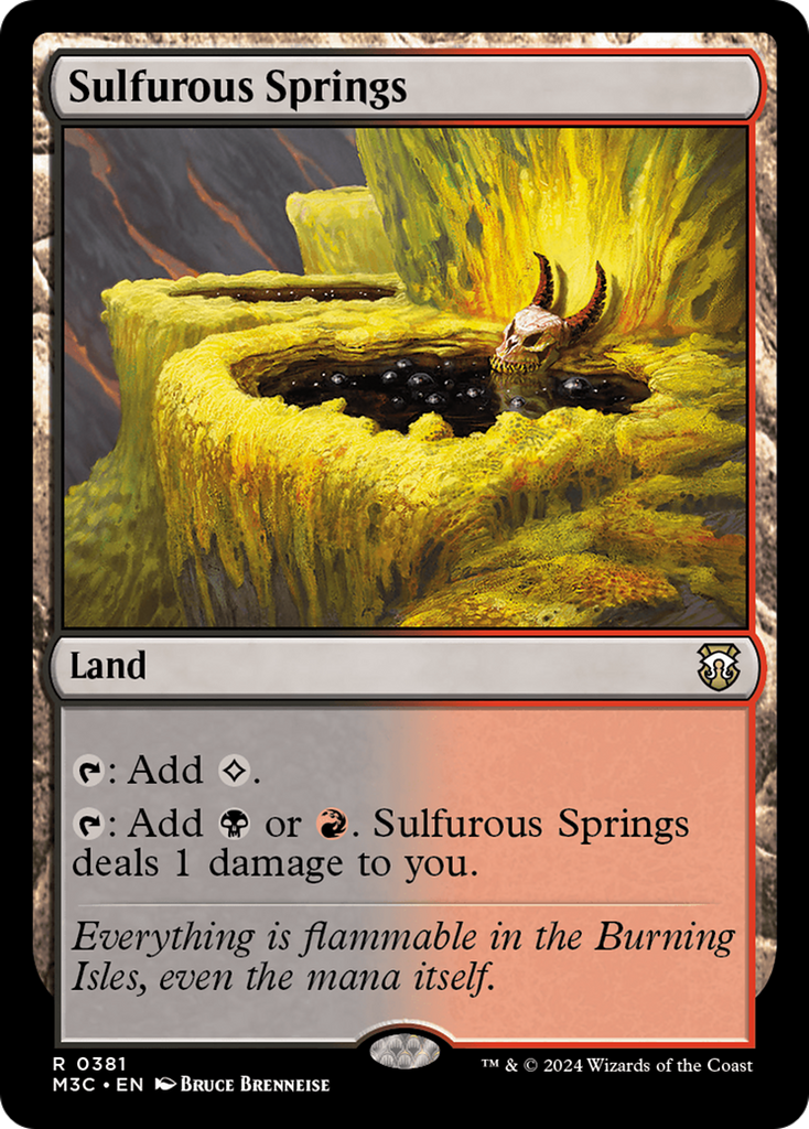 Magic: The Gathering - Sulfurous Springs - Modern Horizons 3 Commander
