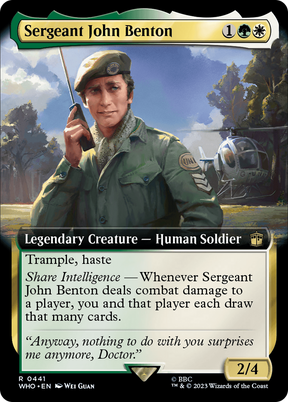 Magic: The Gathering - Sergeant John Benton - Doctor Who
