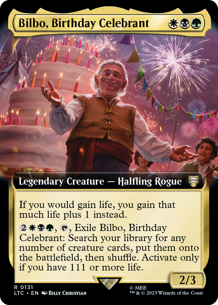 Magic: The Gathering - Bilbo, Birthday Celebrant - Tales of Middle-earth Commander