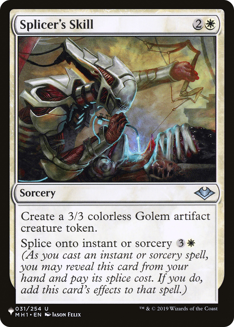 Magic: The Gathering - Splicer's Skill - The List