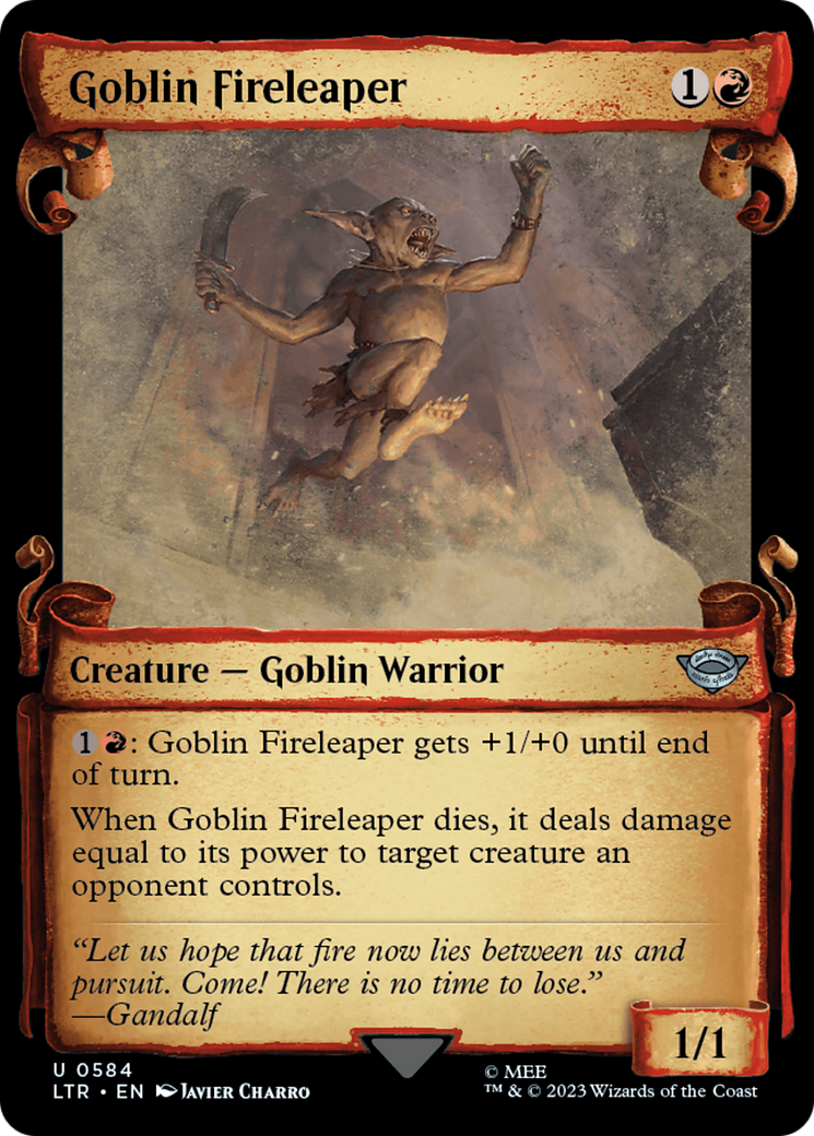 Magic: The Gathering - Goblin Fireleaper Foil - The Lord of the Rings: Tales of Middle-earth