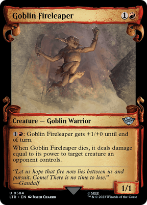 Magic: The Gathering - Goblin Fireleaper Foil - The Lord of the Rings: Tales of Middle-earth
