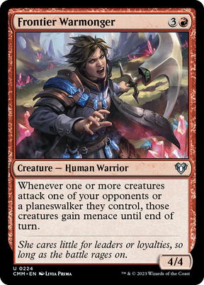 Magic: The Gathering - Frontier Warmonger Foil - Commander Masters