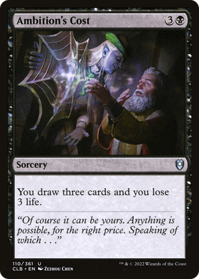 Magic: The Gathering - Ambition's Cost - Commander Legends: Battle for Baldur's Gate