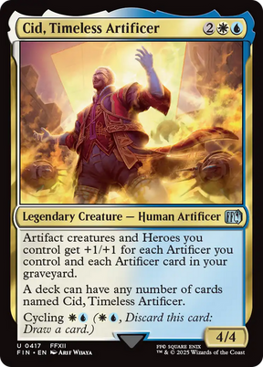 Magic: The Gathering - Cid, Timeless Artificer Foil - Final Fantasy