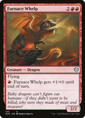 Magic: The Gathering - Furnace Whelp - Starter Commander Decks