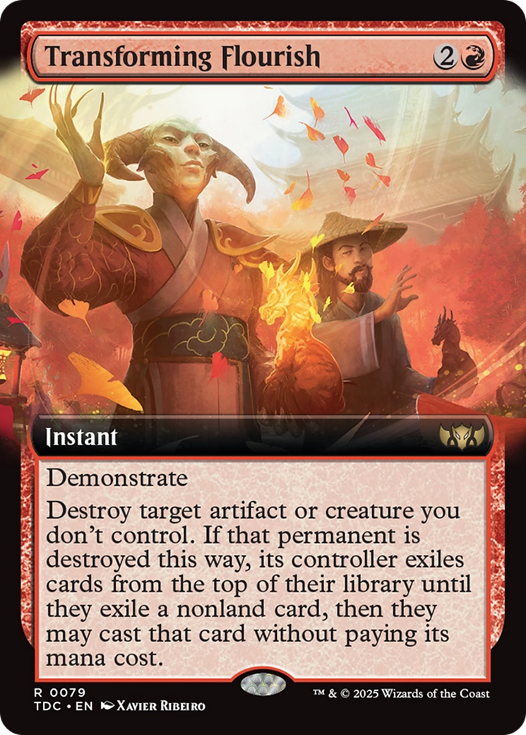Magic: The Gathering - Transforming Flourish - Tarkir: Dragonstorm Commander