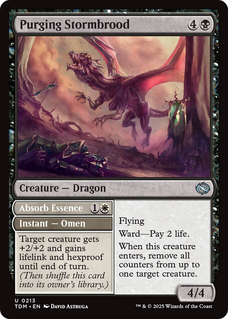 Magic: The Gathering - Purging Stormbrood // Absorb Essence Foil - Tarkir: Dragonstorm