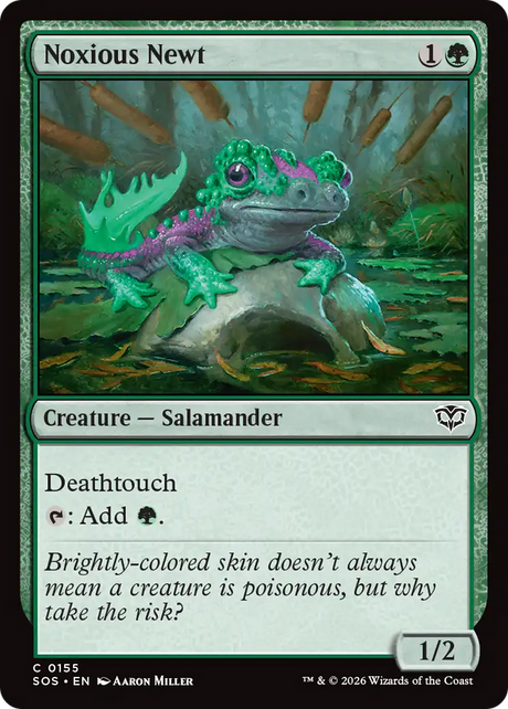Magic: The Gathering - Noxious Newt - Secrets of Strixhaven