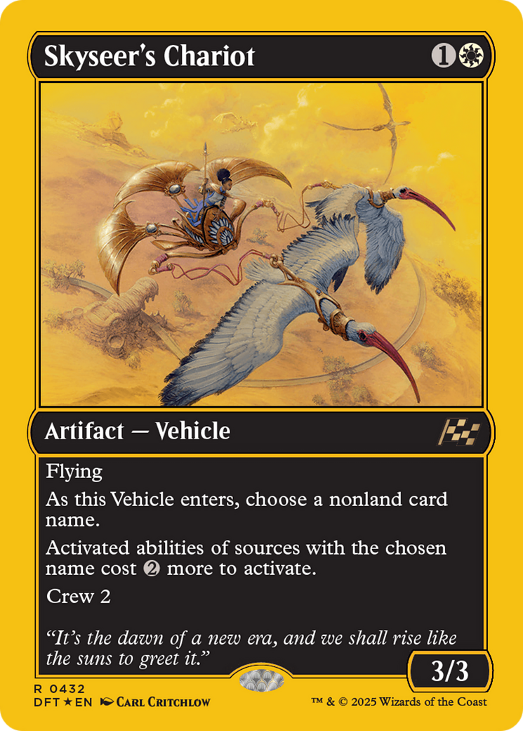 Magic: The Gathering - Skyseer's Chariot Foil - Aetherdrift