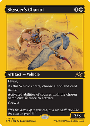 Magic: The Gathering - Skyseer's Chariot Foil - Aetherdrift