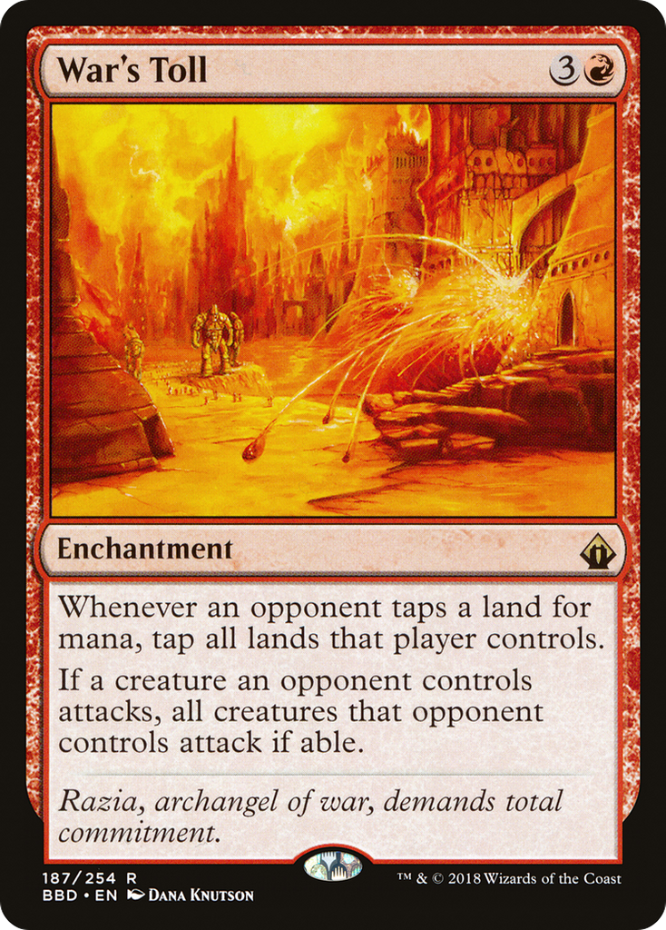 Magic: The Gathering - War's Toll Foil - Battlebond