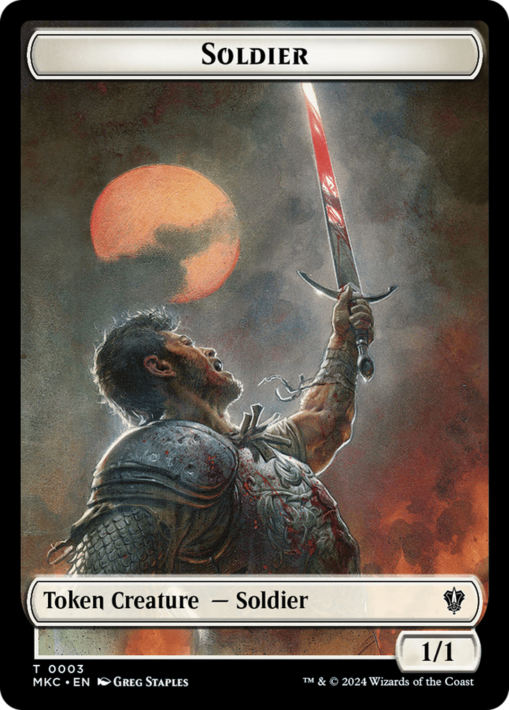 Magic: The Gathering - Soldier Token - Murders at Karlov Manor Commander Tokens