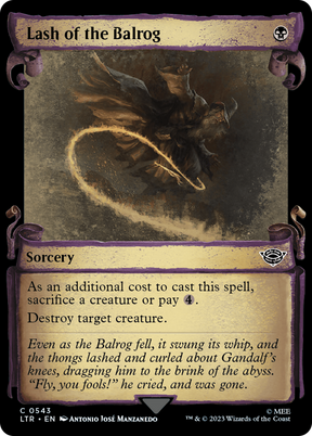 Magic: The Gathering - Lash of the Balrog Foil - The Lord of the Rings: Tales of Middle-earth