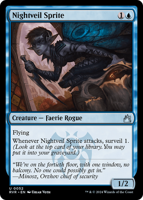 Magic: The Gathering - Nightveil Sprite Foil - Ravnica Remastered