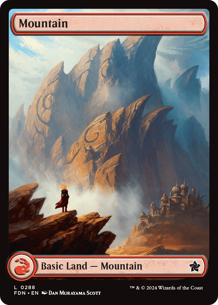 Magic: The Gathering - Mountain #288 Foil - Foundations