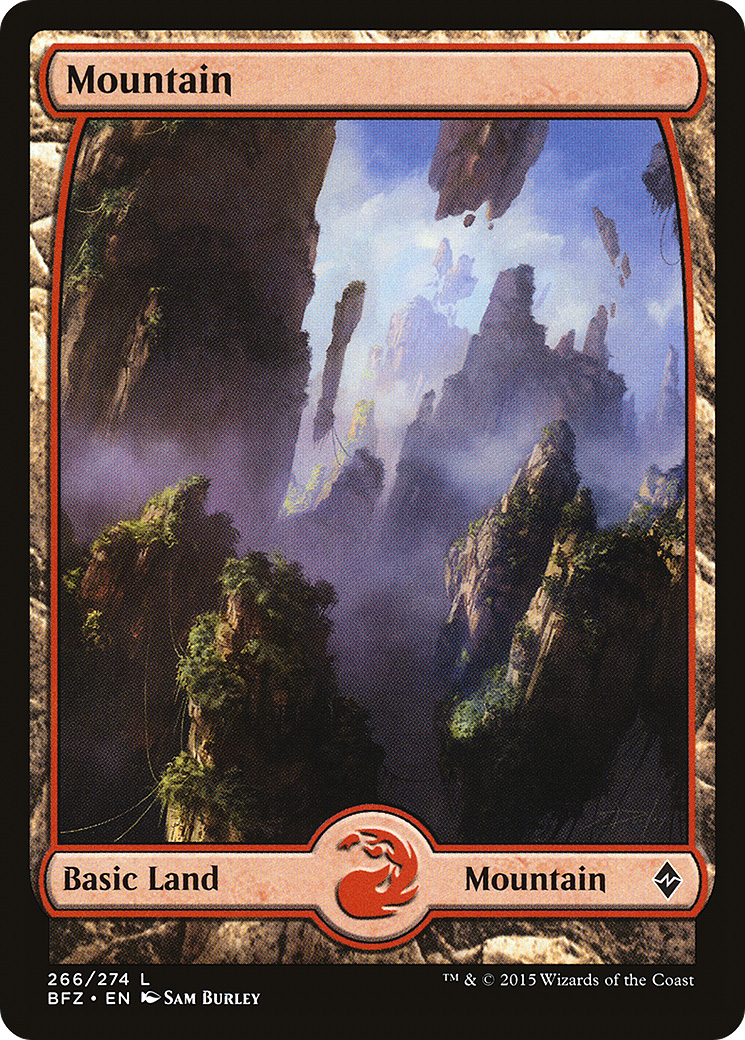 Magic: The Gathering - Mountain #266 Foil - Battle for Zendikar