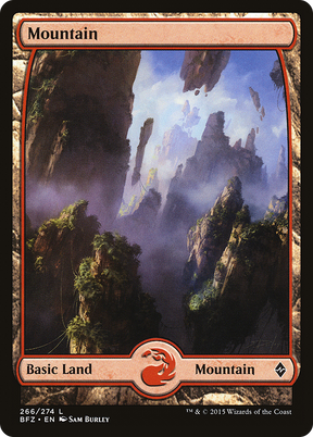 Magic: The Gathering - Mountain #266 Foil - Battle for Zendikar