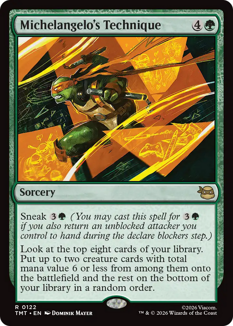 Magic: The Gathering - Michelangelo's Technique - Teenage Mutant Ninja Turtles