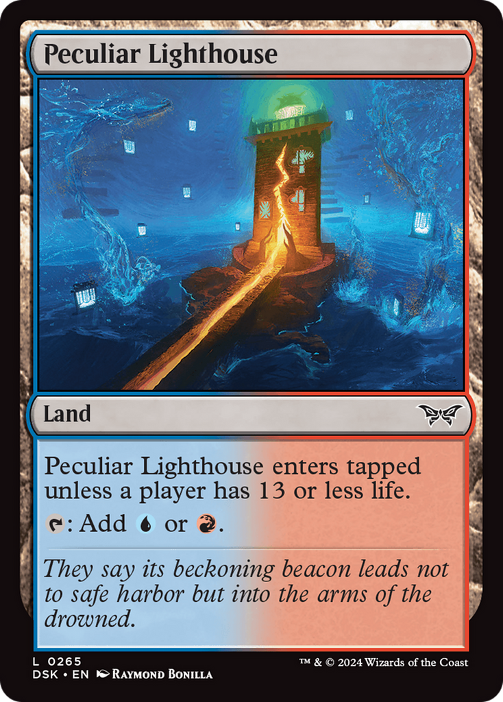 Magic: The Gathering - Peculiar Lighthouse Foil - Duskmourn: House of Horror