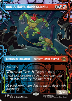 Magic: The Gathering - Don & Raph, Hard Science Foil - Teenage Mutant Ninja Turtles