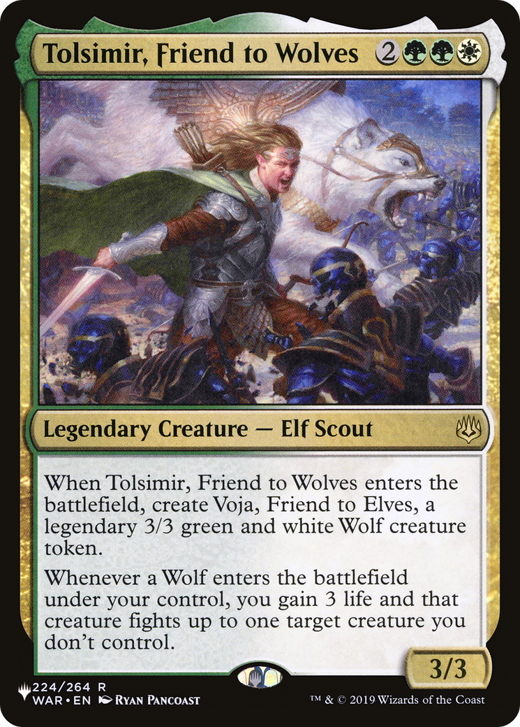 Magic: The Gathering - Tolsimir, Friend to Wolves - The List