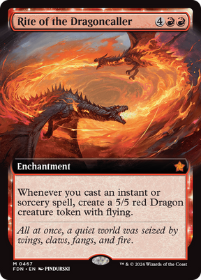 Magic: The Gathering - Rite of the Dragoncaller Foil - Foundations