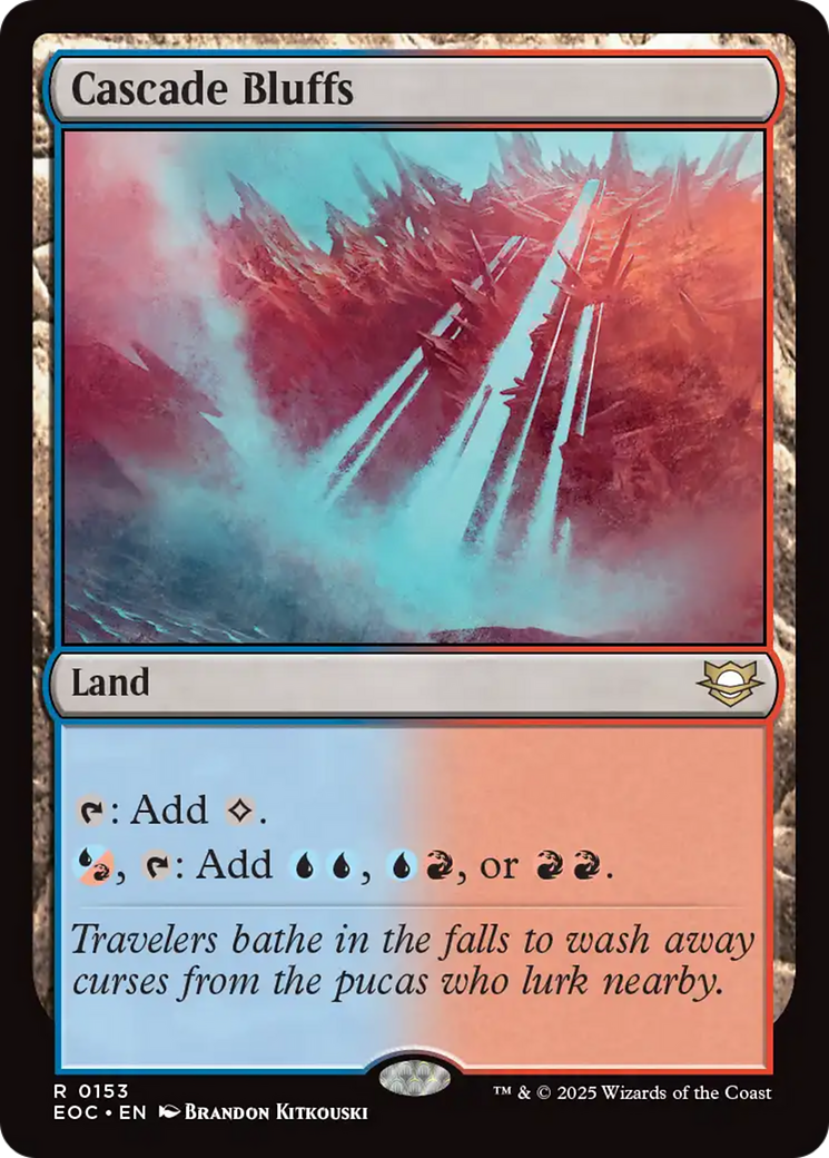 Magic: The Gathering - Cascade Bluffs - Edge of Eternities Commander