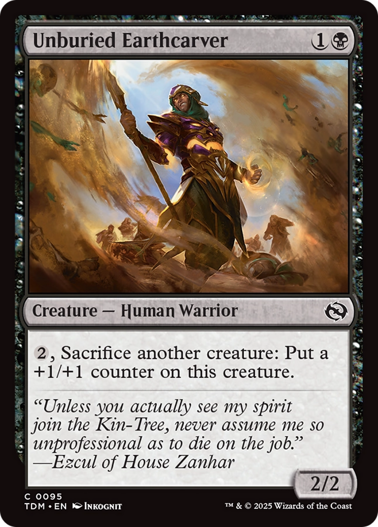 Magic: The Gathering - Unburied Earthcarver Foil - Tarkir: Dragonstorm