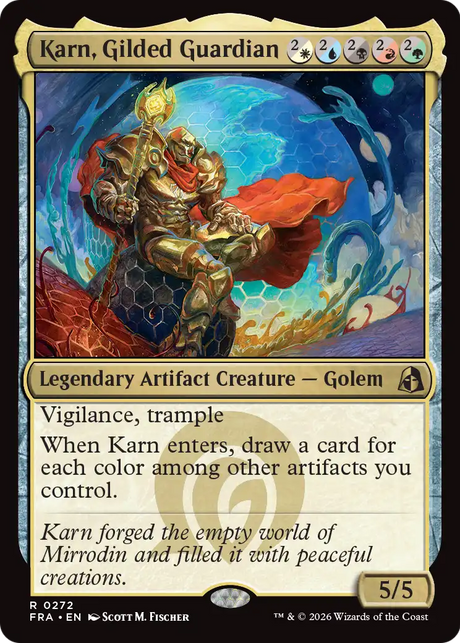 Magic: The Gathering - Karn, Gilded Guardian - Reality Fracture
