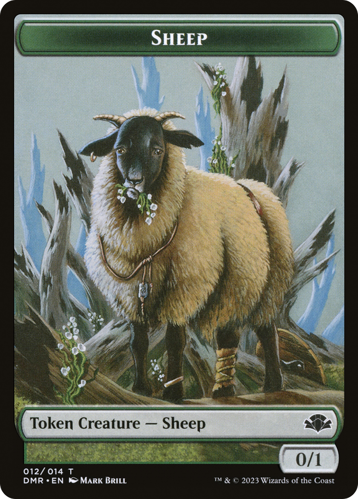 Magic: The Gathering - Sheep Token Foil - Dominaria Remastered Tokens