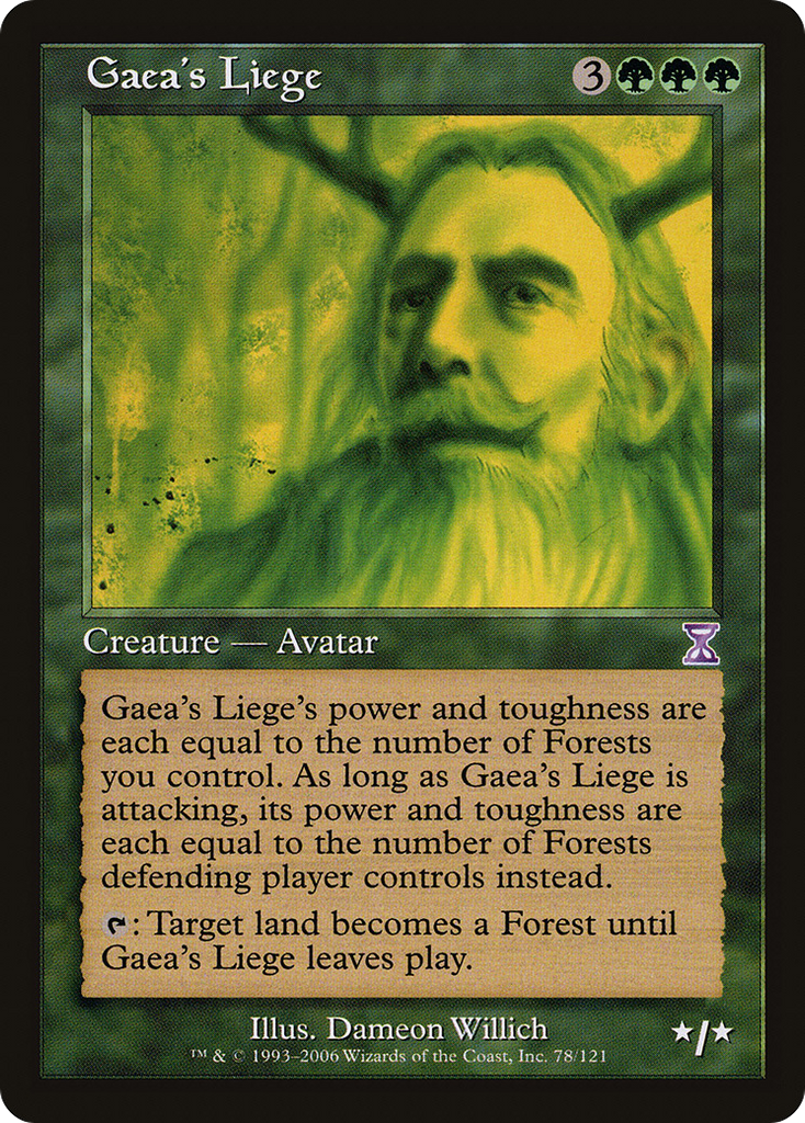 Magic: The Gathering - Gaea's Liege - Time Spiral Timeshifted