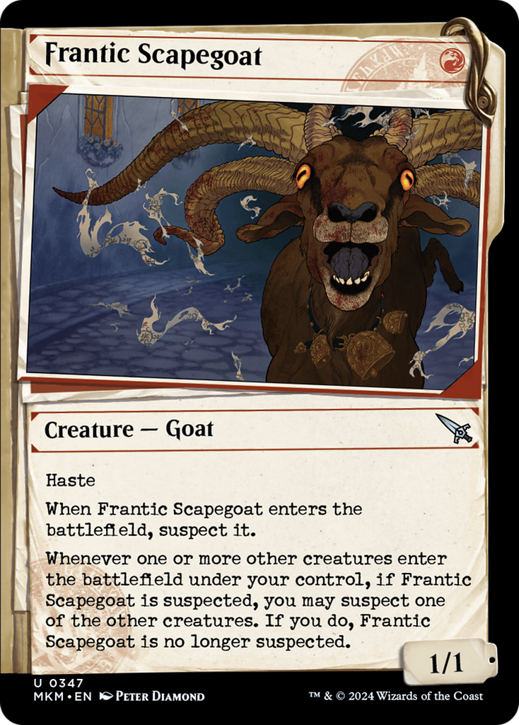 Magic: The Gathering - Frantic Scapegoat Foil - Murders at Karlov Manor