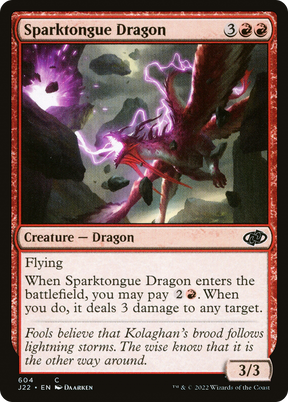 Magic: The Gathering - Sparktongue Dragon - Jumpstart 2022
