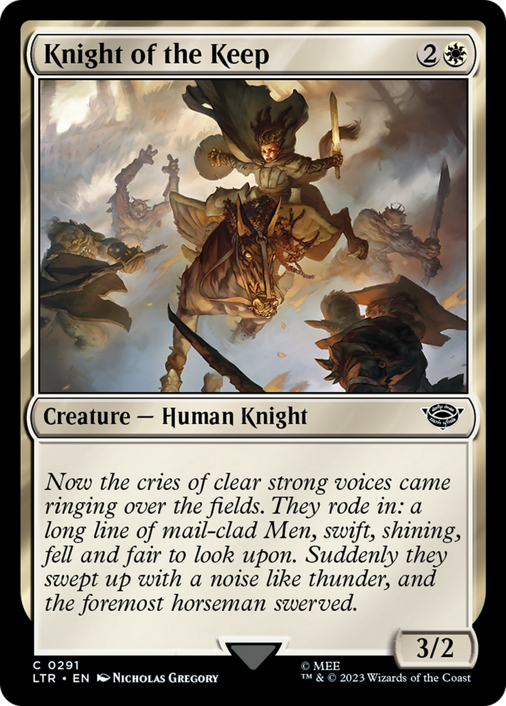 Magic: The Gathering - Knight of the Keep - The Lord of the Rings: Tales of Middle-earth