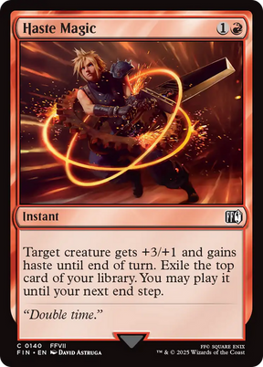Magic: The Gathering - Haste Magic Foil - Final Fantasy
