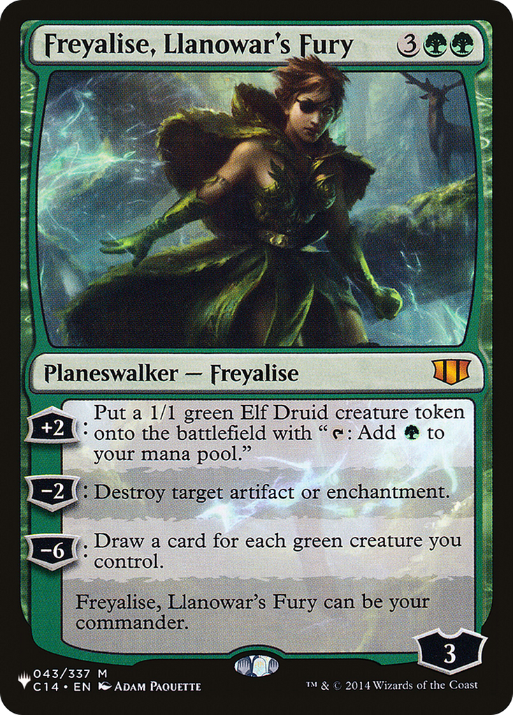 Magic: The Gathering - Freyalise, Llanowar's Fury - The List