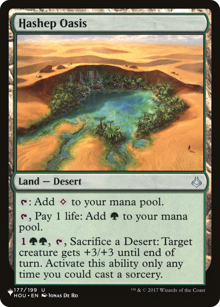 Magic: The Gathering - Hashep Oasis - The List