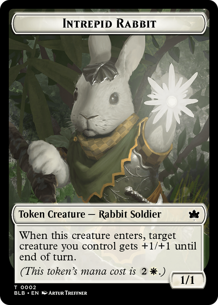 Magic: The Gathering - Intrepid Rabbit Token - Bloomburrow Tokens