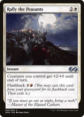 Magic: The Gathering - Rally the Peasants Foil - Ultimate Masters
