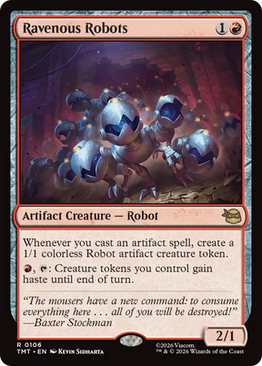Magic: The Gathering - Ravenous Robots Foil - Teenage Mutant Ninja Turtles