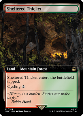 Magic: The Gathering - Sheltered Thicket Foil - Doctor Who