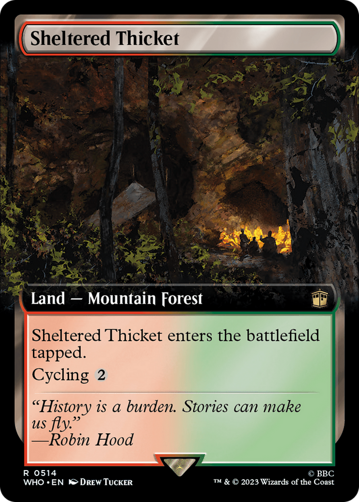 Magic: The Gathering - Sheltered Thicket Foil - Doctor Who