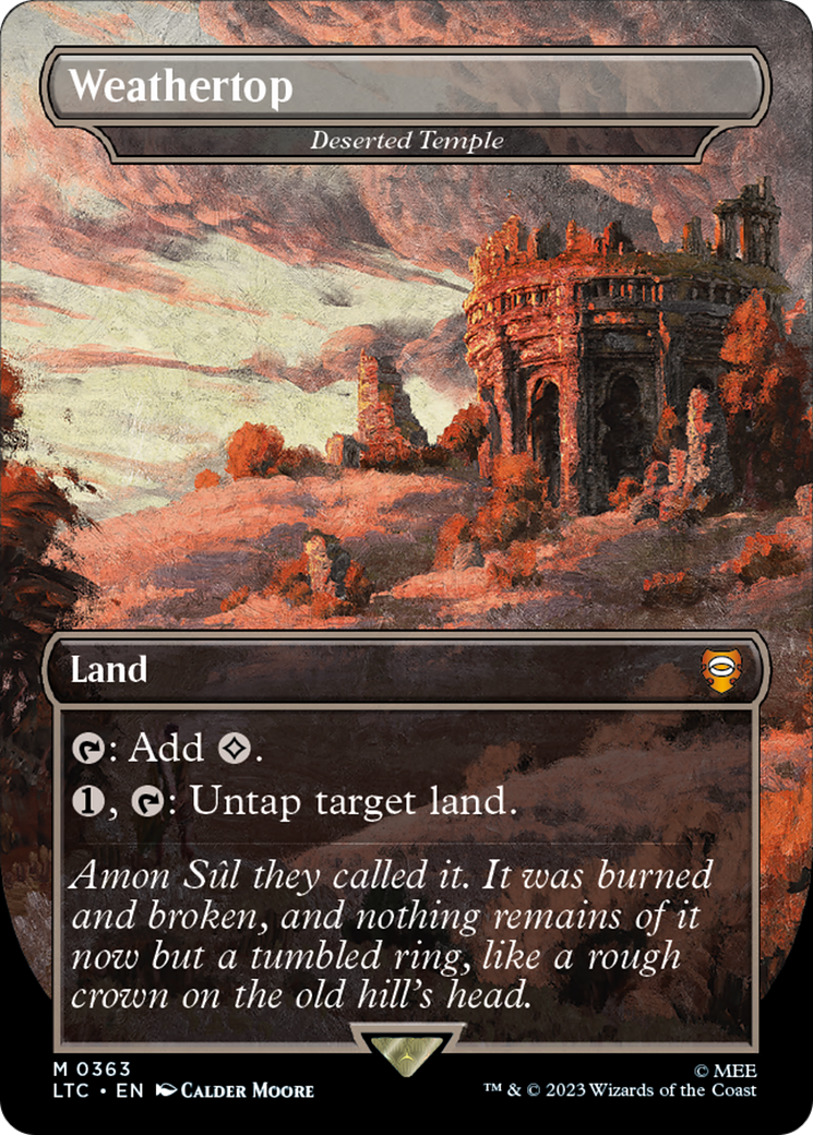 Magic: The Gathering - Deserted Temple Foil - Tales of Middle-earth Commander