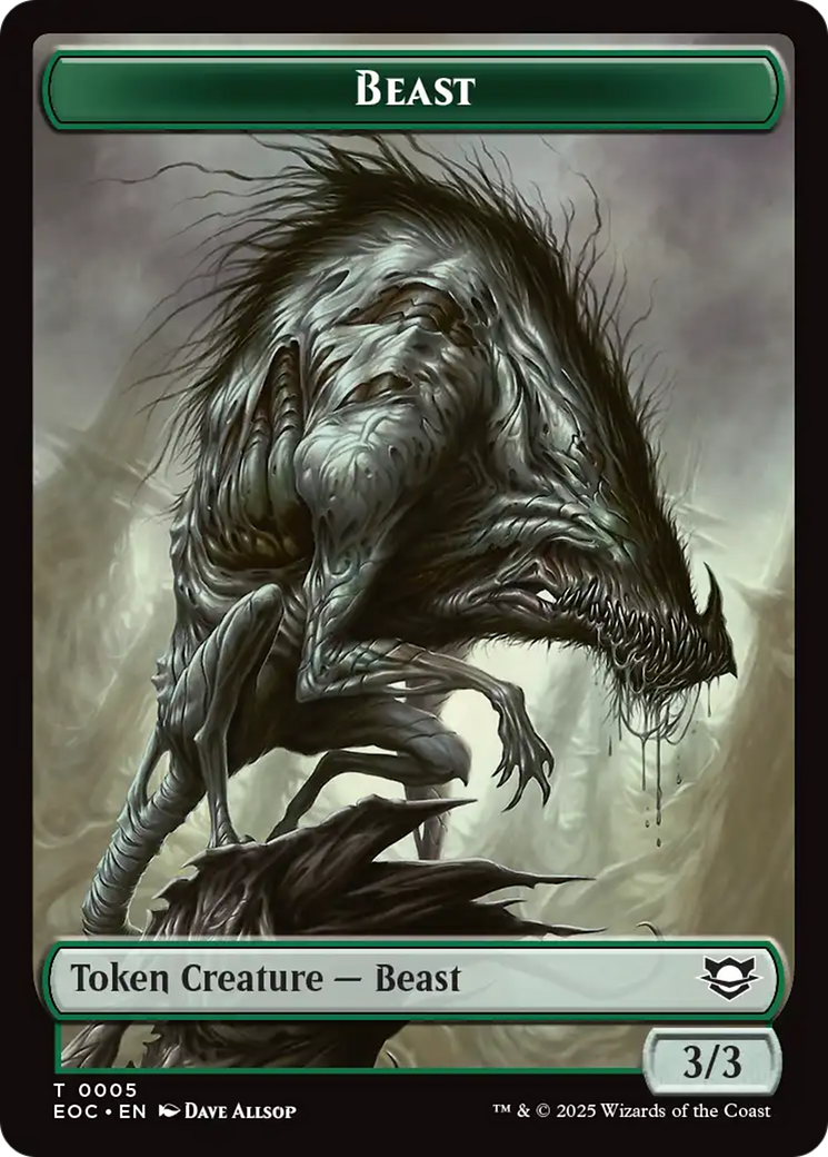Magic: The Gathering - Beast Token - Edge of Eternities Commander Tokens