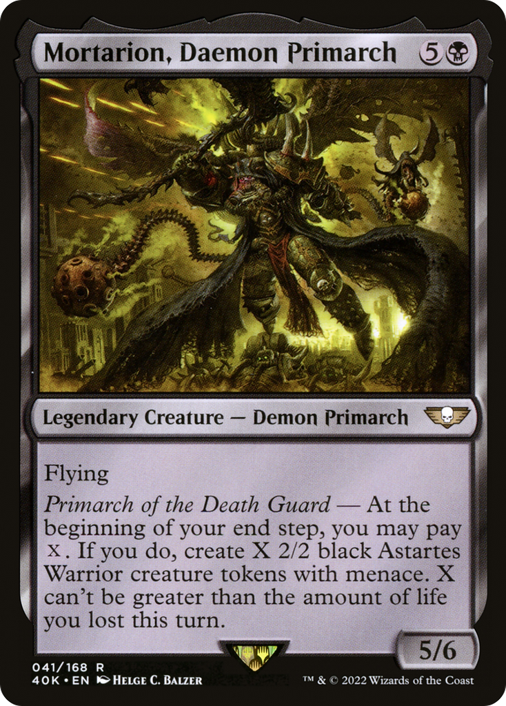 Magic: The Gathering - Mortarion, Daemon Primarch - Warhammer 40000 Commander