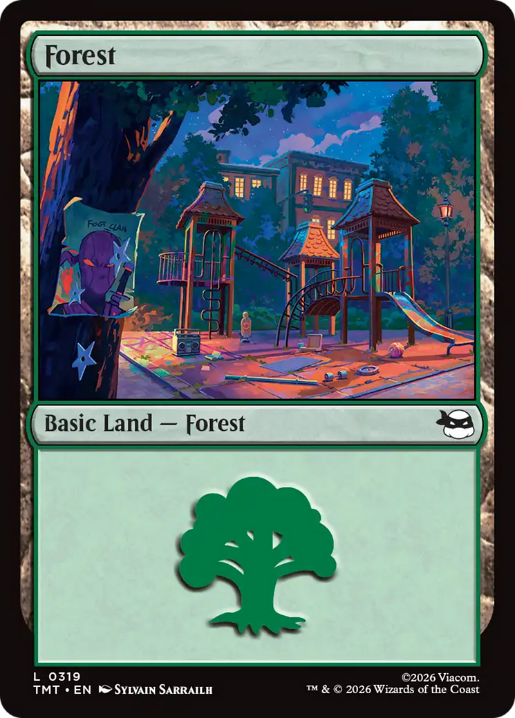 Magic: The Gathering - Forest - Teenage Mutant Ninja Turtles