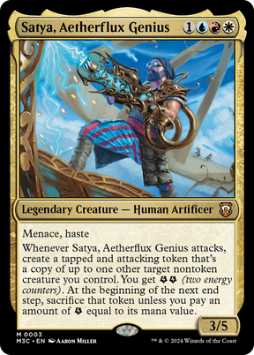 Magic: The Gathering - Satya, Aetherflux Genius Foil - Modern Horizons 3 Commander