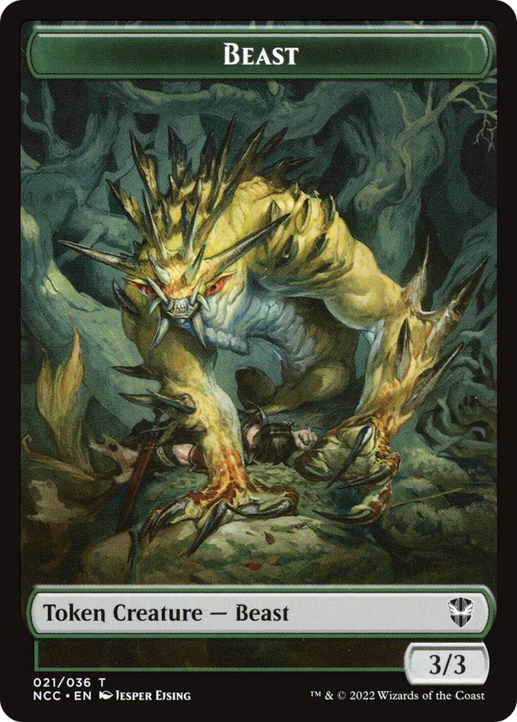Magic: The Gathering - Beast Token - New Capenna Commander Tokens