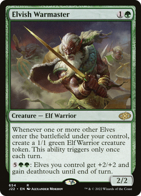 Magic: The Gathering - Elvish Warmaster - Jumpstart 2022